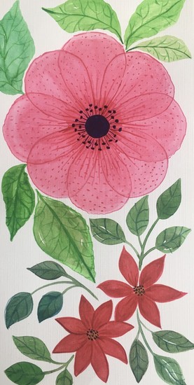 Aquarel Roos 2