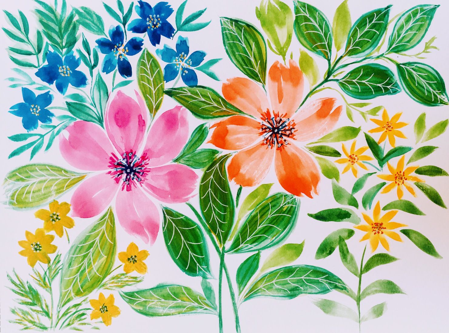 Aquarel Boeket 1