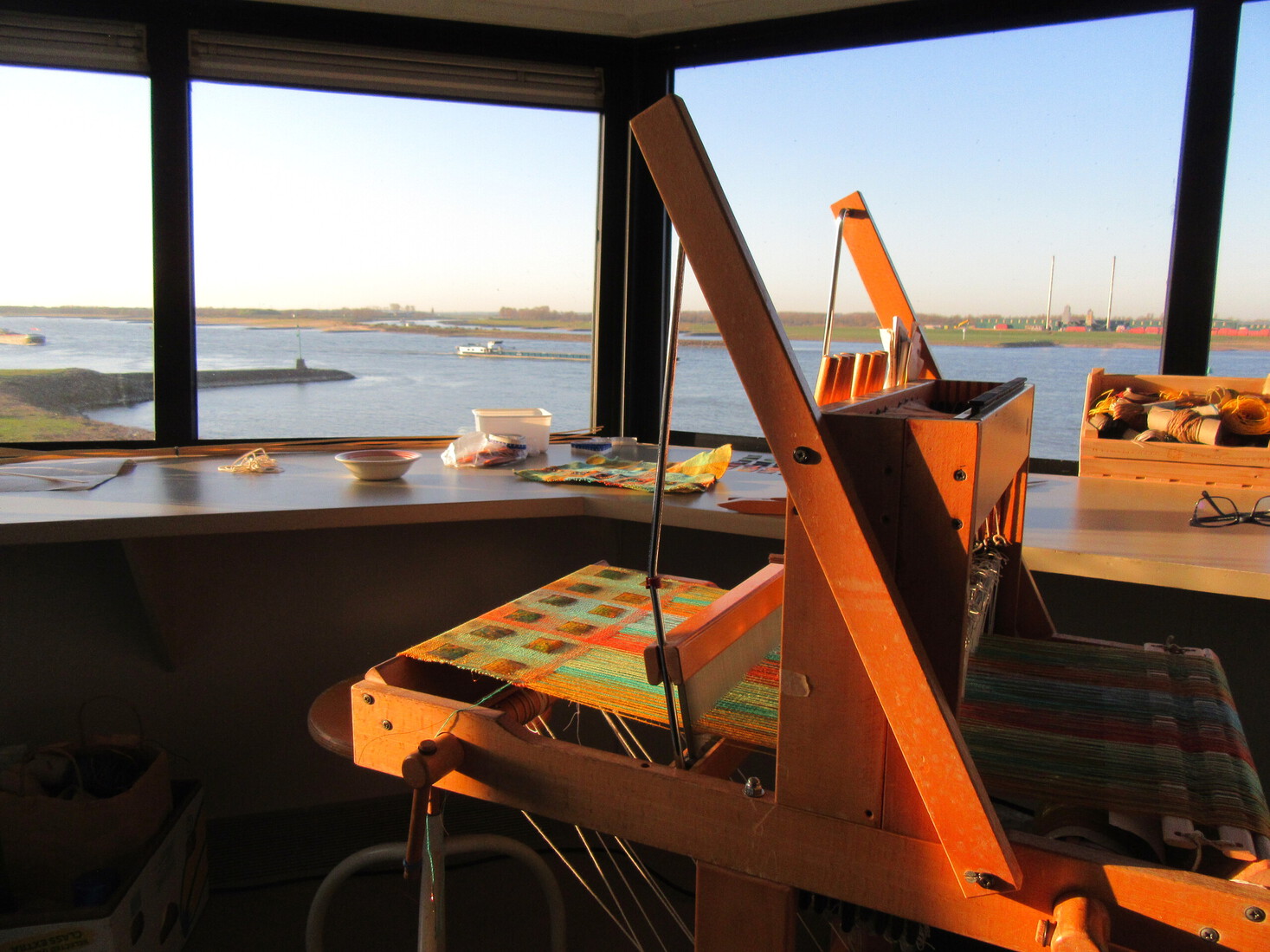 2021 artist in residence in telpost 'weven op de grens'