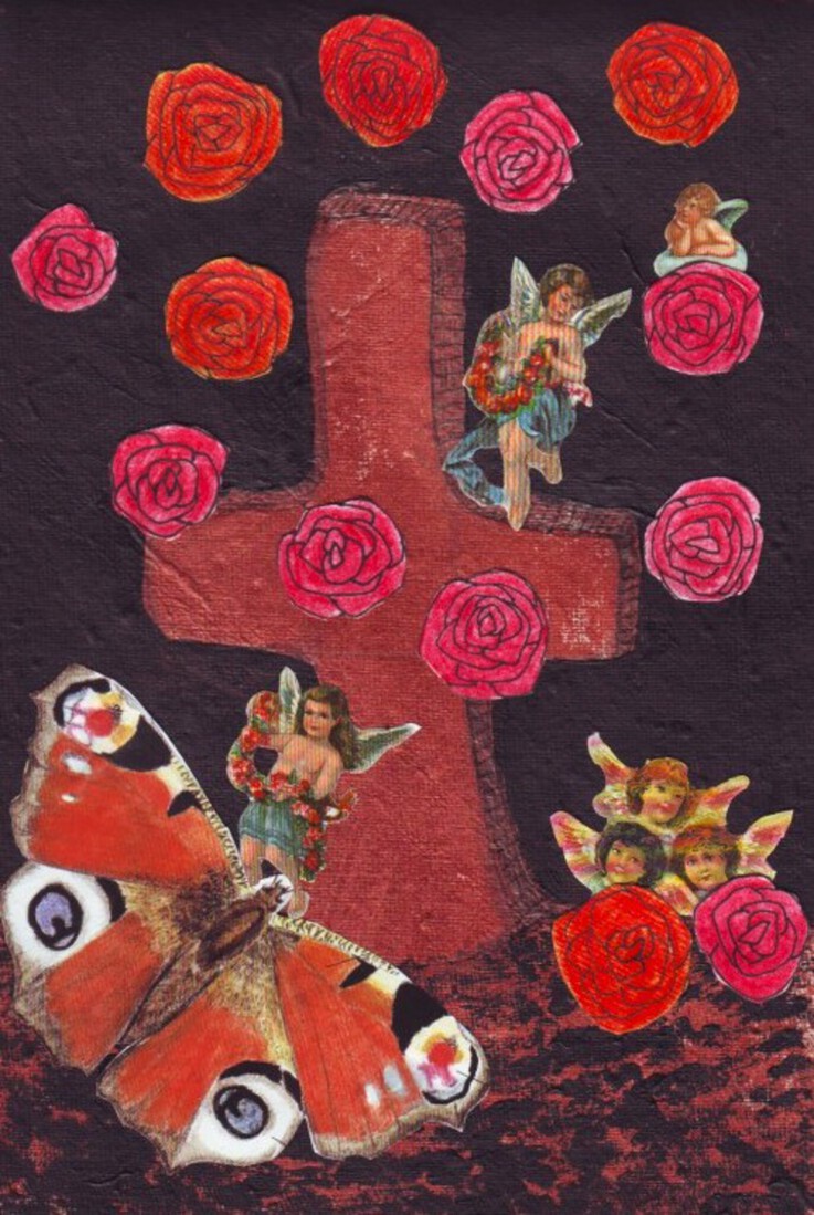 OUTSIDERART : COLLAGE NR. 188 : MY BUTTERFLY