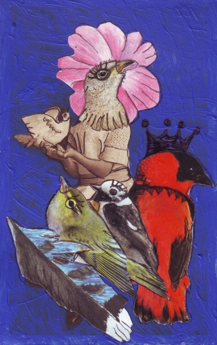 Outsider art : Collage nr. 208 : No matter what , always keep faith.