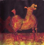 Krabbels, schetsen,flitsen, lieve braaksels, voorstudies, mijn innerlijke zoektochten van acryl , inkt, houtskool,pastels, oliekrijt, vanuit mijn dummy. Mijn steun en toeverlaat die me brengt waar ik wezen moet. Telkens weer lacht ze me met een brede grijs tegemoet. 'Kom, kietel ons eens!' kirren de witte bladzijden me blij toe...