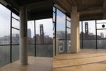 In 2007 I was asked to participate in 'Pillars in the mud 2'. (An art project by Hugo Lammerink) transform 1 of the 12 pillars in the art space 'locus010' Rotterdam, together with 11 other artist. I chose a pillar which as an remarkable communication with an outside church tower and I started to