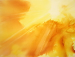 verschillende aquarellen figuratief en intui'tief