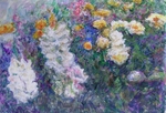 Schilderijen van bloemen, bloemenimpressies, schilderachtig en kleurig