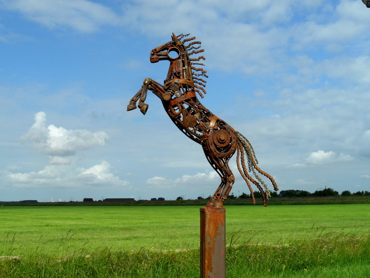 The rearing horse