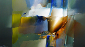 Een donkere wand vraagt om wat meer lichte zachte kleuren in het schilderij. Bedenk dat de kleur rood net als de tinten geel en oranje en alle beigetinten kleuren met warmte zijn, die een stimulerende werking hebben op onze emoties.