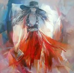 Figuren, mensen, elegante vrouwen