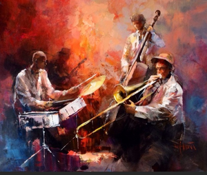 Muzikanten, tango, bar, sfeer, passie