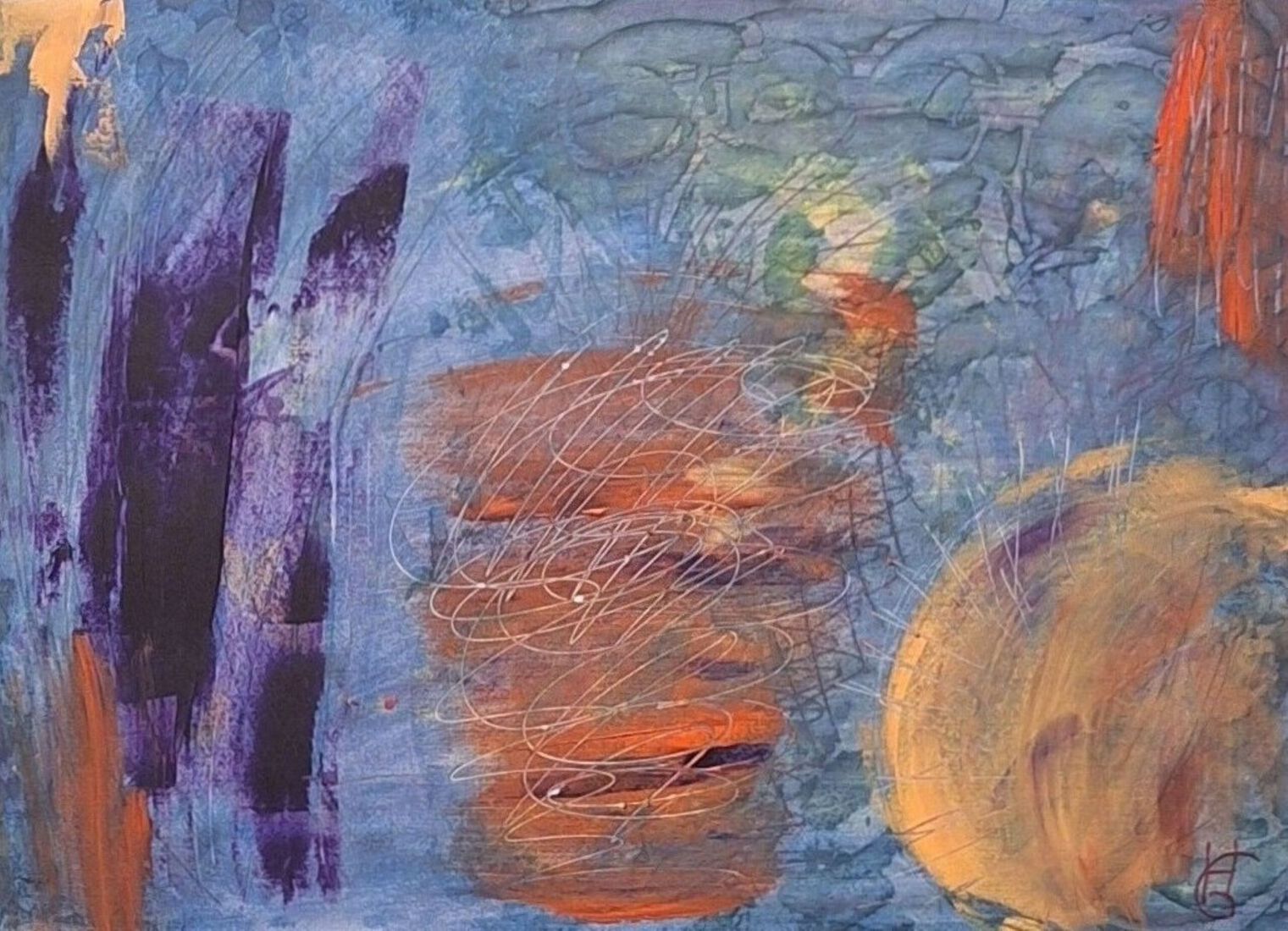 Abstract oranje