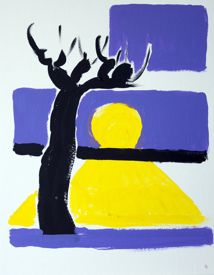Knotwilg met zon 03