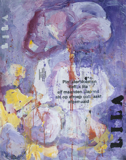 pinksterbloem - lila - acryl