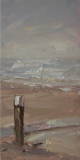 Strandpaal voor De Zeester