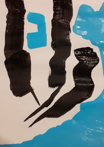 Abstracte schilderijen op a3 papier zonder lijst