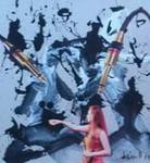 Collage met acryl