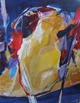Acryl schilderijen in abstracte vorm.
