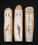 These works consisting of various materials date from the period 1990 - 2000 Deze werken met diverse materialen dateren uit de periode 1990 - 2000