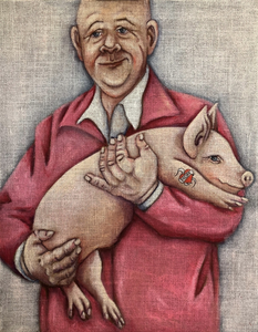 Burlap reminds me of work, of farmers, of potatoes and coffeebeans
The material is rough and challenging