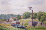 Landschappen met aquarel, kleurpotlood.en olieverf
