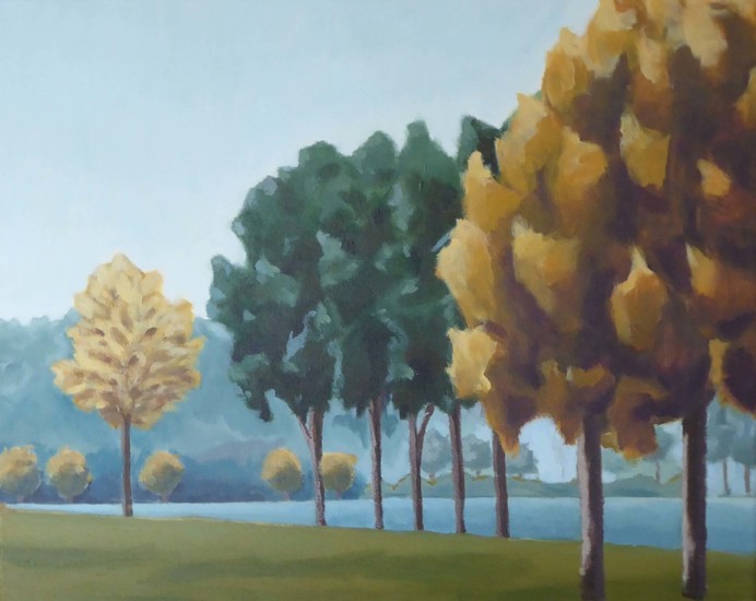 Blauw landschap; Paysage bleu
