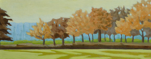 Landschapsschilderijen van de herfst.