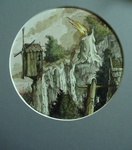 Romantische aquarellen en olieverven van molens en kaarsen geschilderd in velerlei landschappen.Veel in winterse pracht. De kaars symboliseerd warmte,licht maar ook de vergankelijkheid.