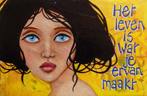 smaller works, often with use of mixed media techniques