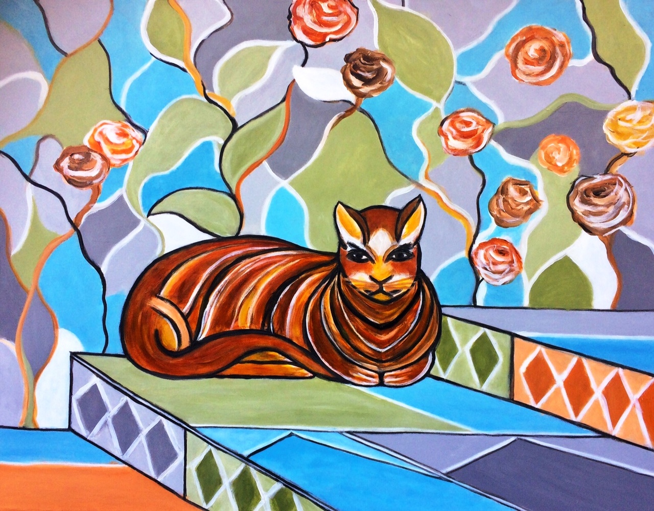 Luie(rende) kat