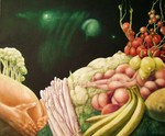 Bepaalde figuren uit de klassieke mythologie, zoals de sirenen, de moiren (schikgodinnen), Medusa, Pomona, Leda en Circe boeien mij. Ook de aardgodin Gaia. In wat op het eerste gezicht gewone, aardse landschappen lijken, manifesteren zich bij nadere beschouwing de fysieke vormen van de aardgodin.