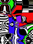 Computer gemaakt abstract Alle werken kunnen geprint worden in diverse maten en op verschillende soorten papier en materialen. Ook op Canvas. Zeer goeie printkwaliteit.