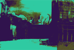 Dit werk is in uitvoering. Door middel van het experiment met photoshop worden de verschillende opties om deze schilderijen af te werken duidelijk. Klaar zijn de digitale bewerkingen en ze zijn tevens ook verder dan de schilderijen zelf. Derhalve is dit werk alleen te koop in Dibond