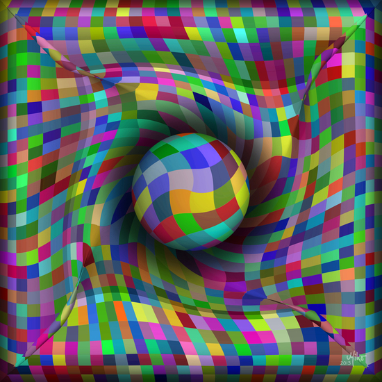 Ball in moving rectangles