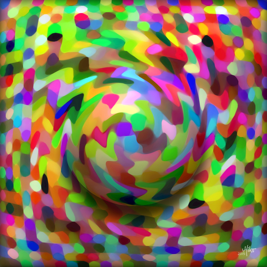 Hole of a ball