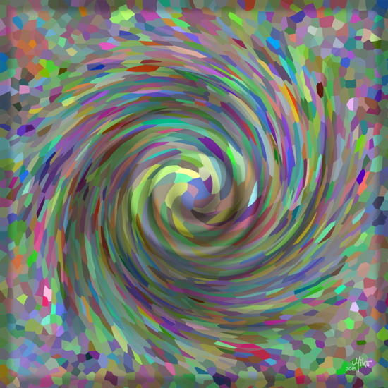 Twirl of crystals