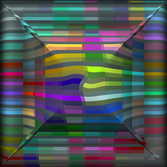 Stretched color lines