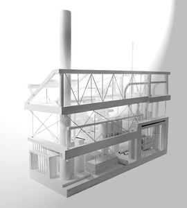 Architecture made of waste materials. Large ones that are objects and little ones for on the wall.
Trying to build them without repeating myself. All of them in white so the light can play on them.