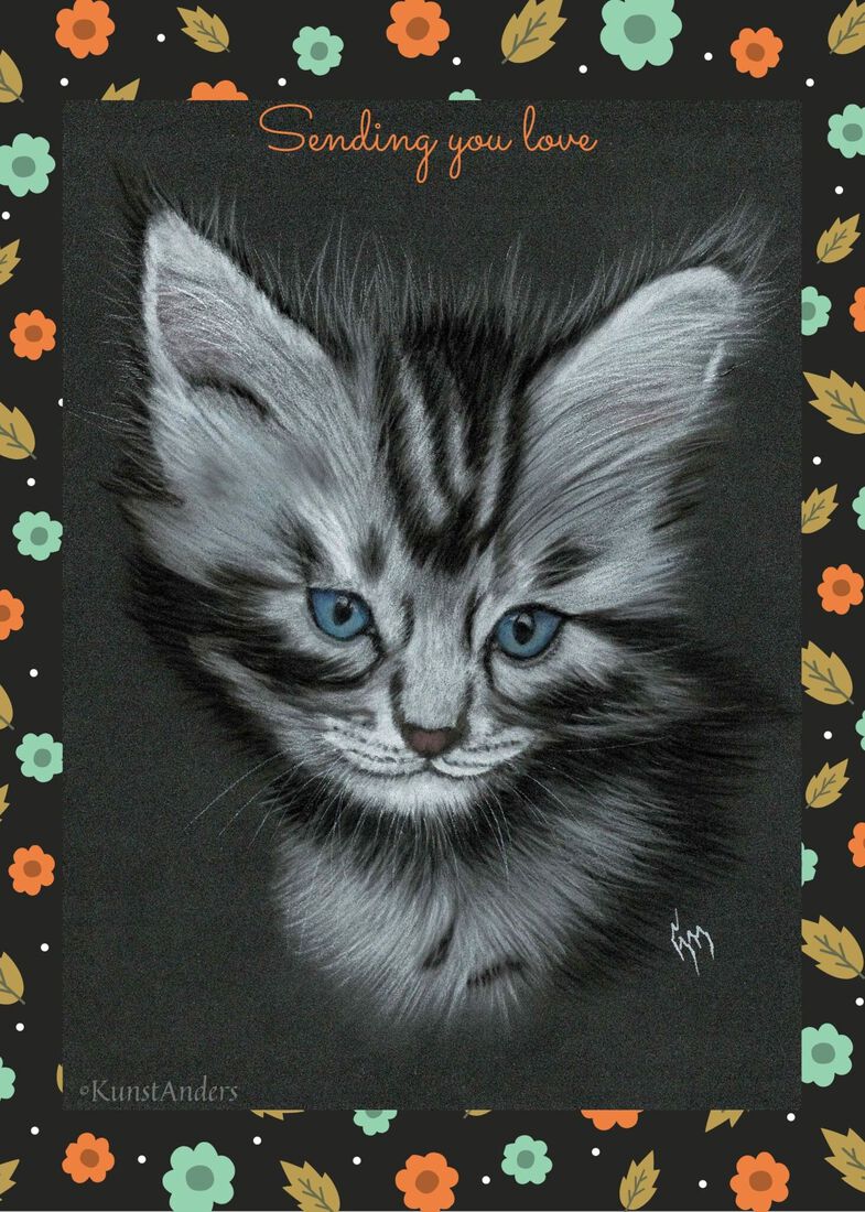 Main Coon kitten 'Sending Love'