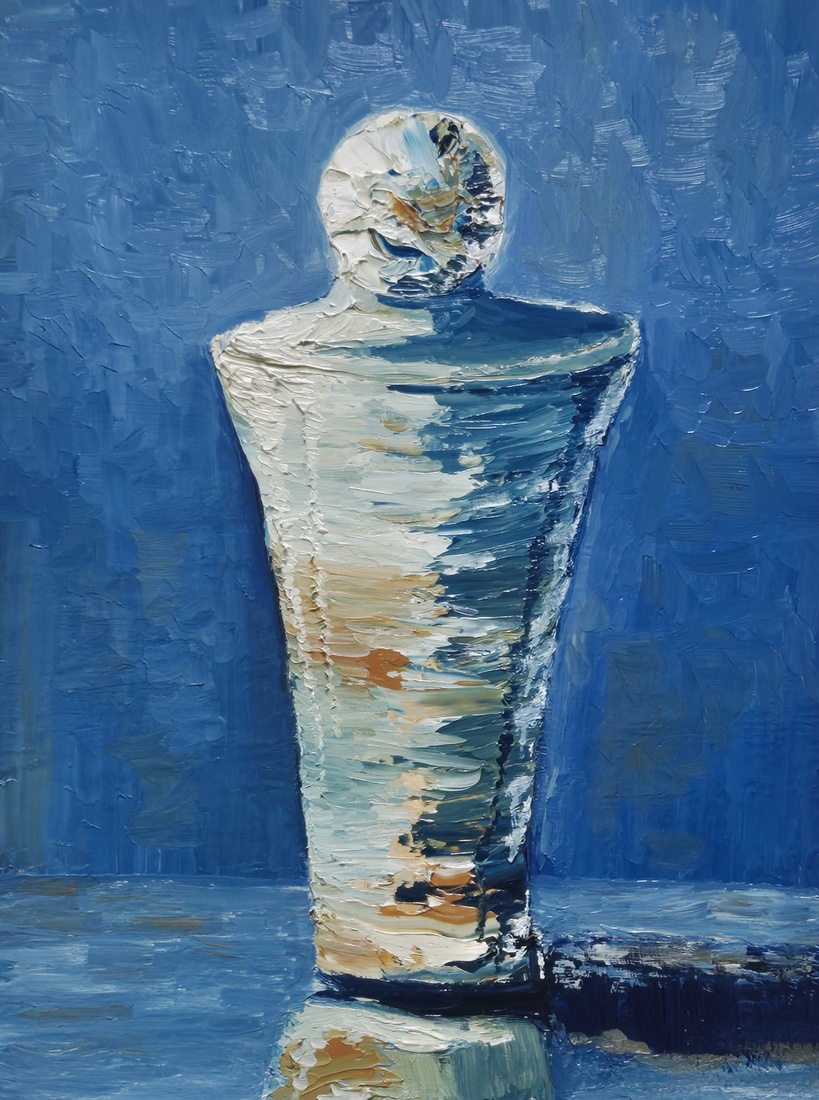 Impressionistische glas vaas