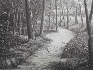 Inkt en potlood tekeningen