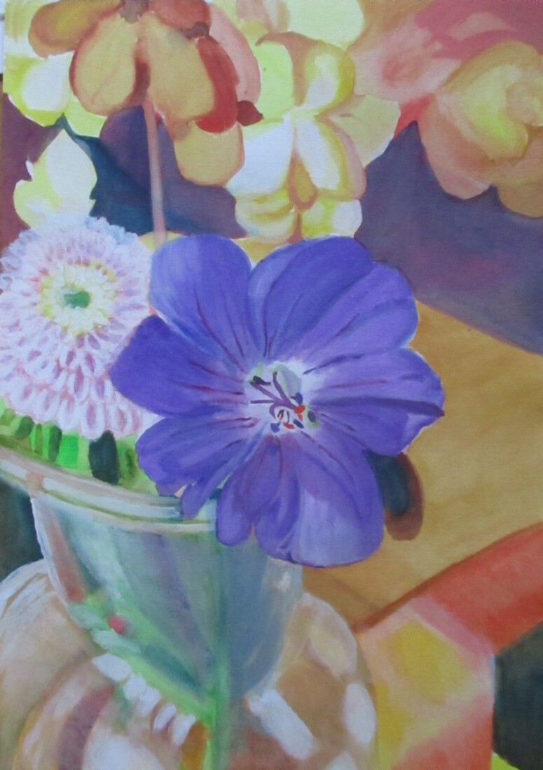 Stilleven 'Bloem Violet'