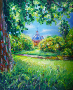 Schilderijen van de natuur in en rondom een stad, zoals een park of bolwerk