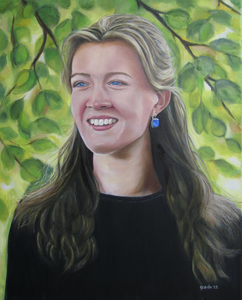 Een grote droom van mij was portret tekenen en schilderen van mensen. Een paar jaar geleden ben ik het gaan proberen. Als eerste met het wereld beroemde Afghaanse vluchtelinge meisje. Het geeft een heel goed gevoel als de ogen gaan
