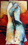 abstracte figuren/vormen ,die soms lijken te verwijzen naar ...???...(.ruimte voor eigen interpretatie)