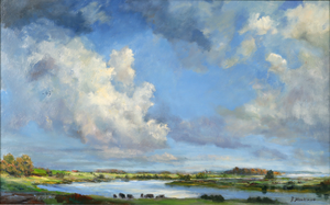 Rivier, bos en heide landschappen