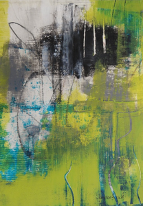 Abstract werk in verschillende media en technieken.