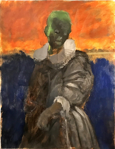 Expressionistische meditatie op de oude meesters. Fictieve portretten van fictieve voorouders.