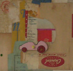 Collage`s maken is spelen met papier in al zijn vormen, diktes, kleuren en bedrukkingen. Is vrijheid in het spel en in de beweging.