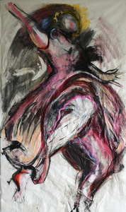 Expressieve tekeningen in gemengde technieken waaronder houtskool, inkt, acryl en oilstick. Ook digitaal bewerkte tekeningen...
Onderwerpen zijn mens en dier in beweging.