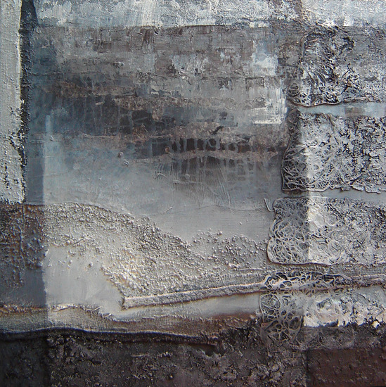 abstract schilderij-compositie in grijs 3