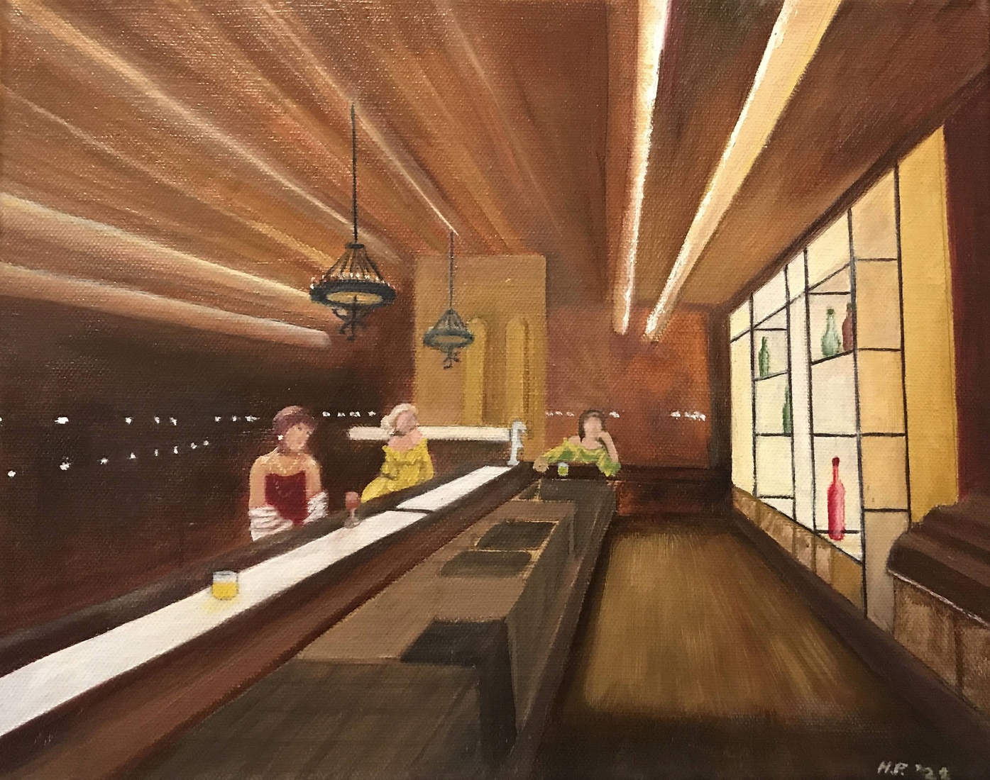 The Grand Ballroom (Hopper style)